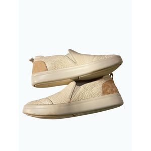 Vionic Penelope Slip-On Cream Textured Leopard Tan Ankle Leather Size 7